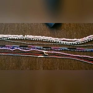 Homemade beaded necklaces